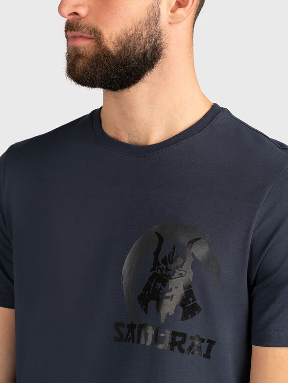 TS163 grey t-shirt with print - 4