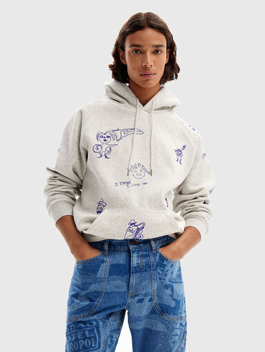 Jeans with artistic print - 3