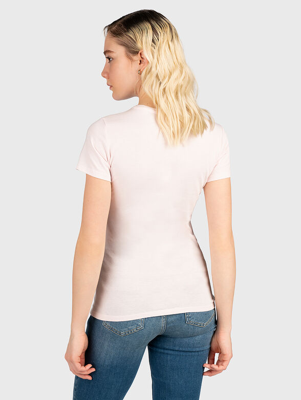 VARENNA black cotton T-shirt with logo print - 3