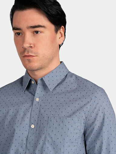 SUNSET light blue shirt with dotted pattern - 5