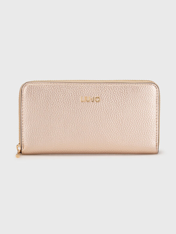 Black purse with logo element - 1