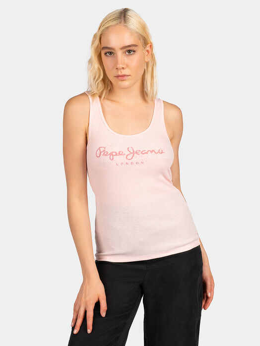 DUNIA N top with logo detail