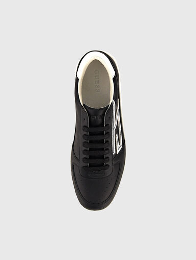 SILEA black sports shoes with contrasting inserts - 5