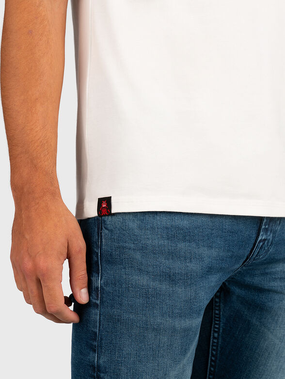 GMTS 043 white T-shirt with print - 4