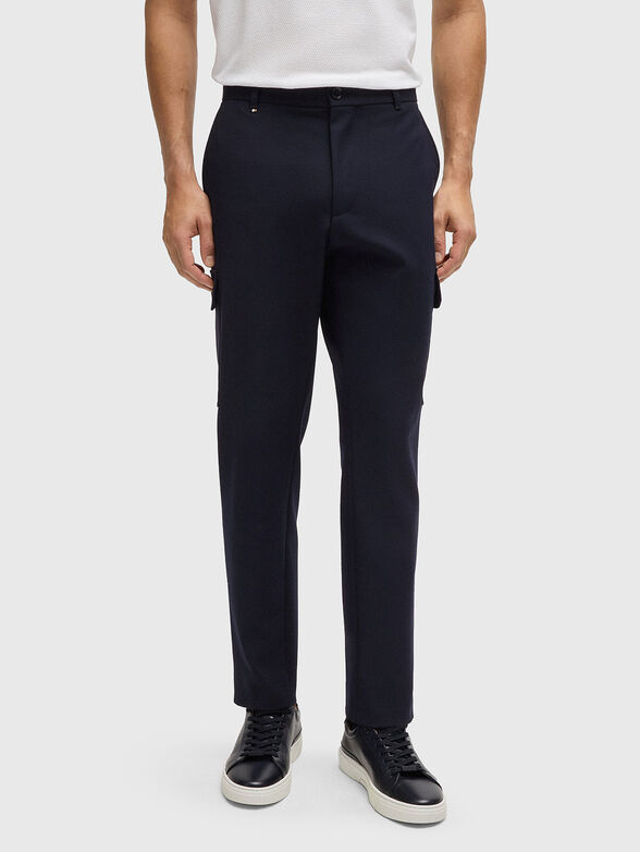 Wool blend cargo pants - 0
