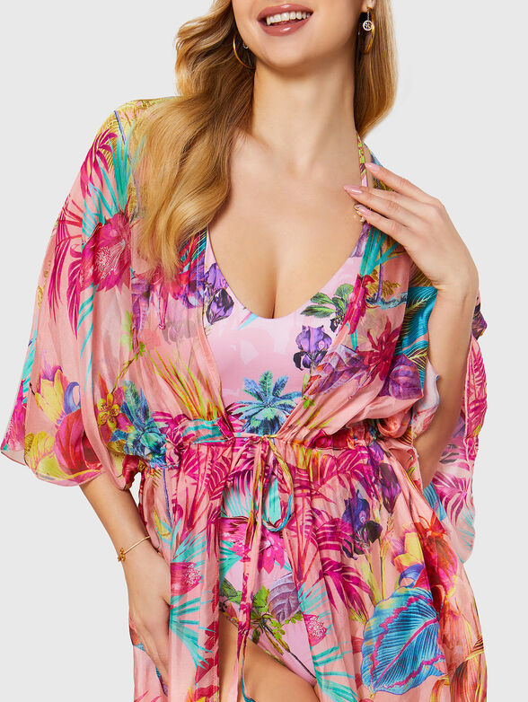 Kimono with floral print  - 3