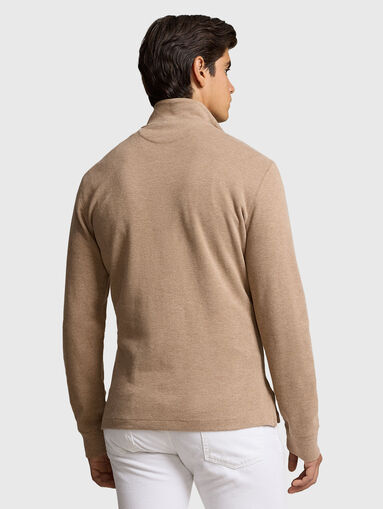 Sweater in cotton with zip collar - 2