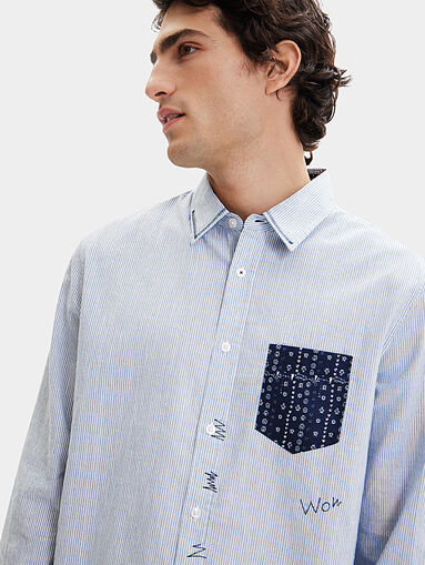 JERAY shirt with accent pocket - 4