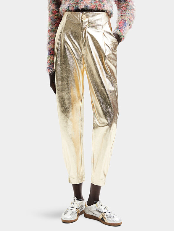 VICENZA trousers in gold color - 1