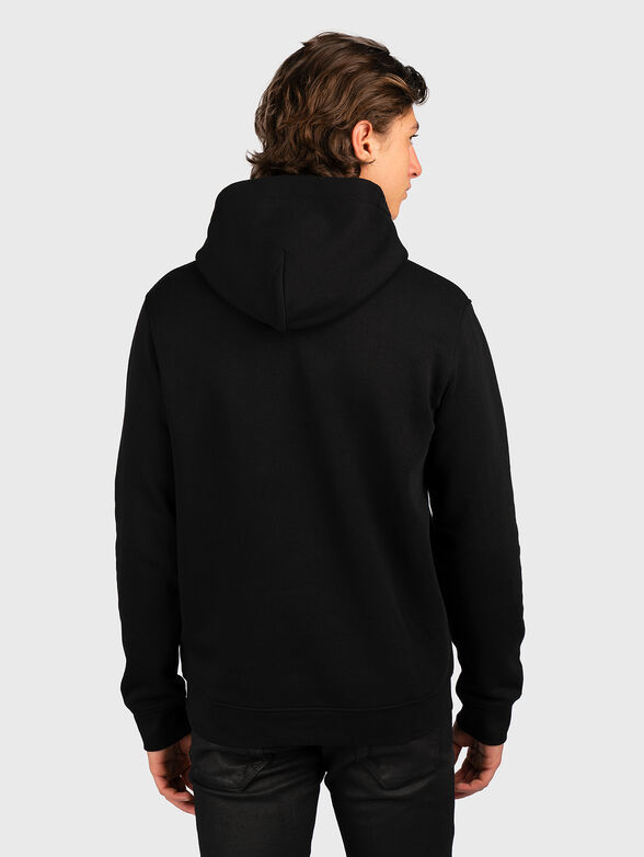 Black sweatshirt with logo embroidery - 3