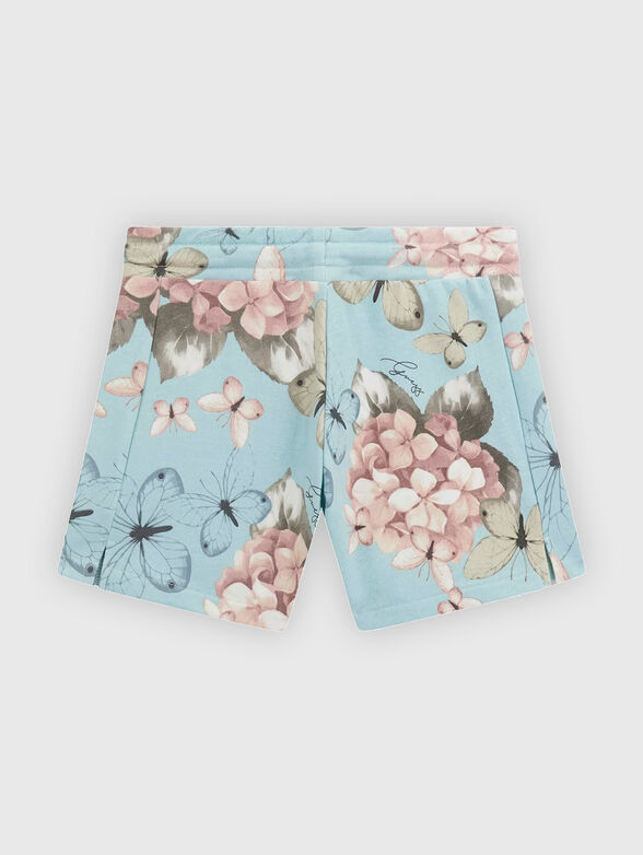 Floral print shorts - 2
