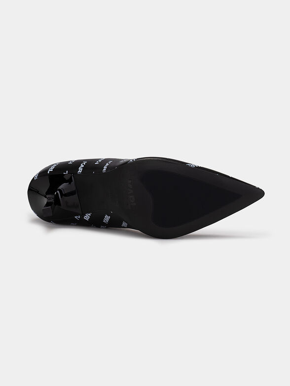 SARABANDE high-heeled shoes with logo print - 6