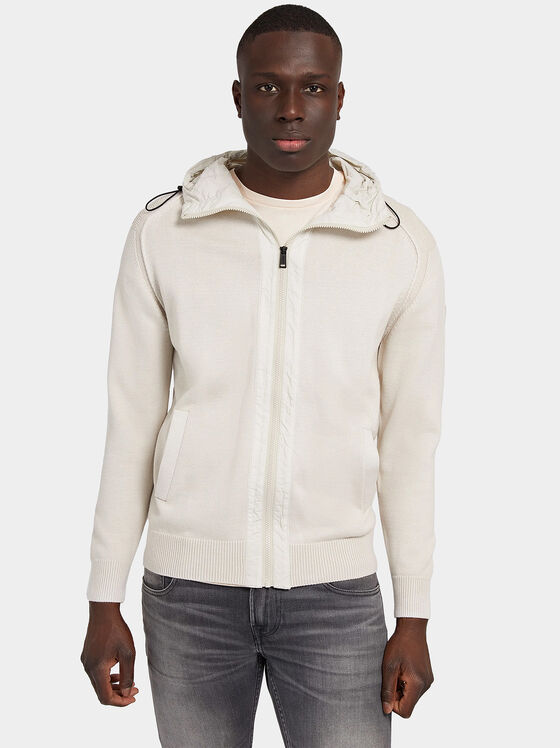 OSMUND hooded cardigan with zip - 1