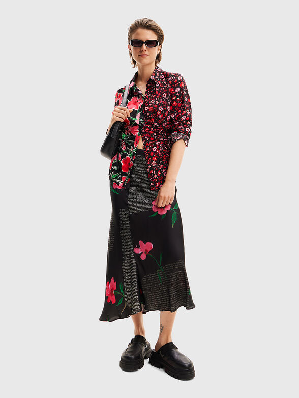 Shirt with floral print  - 1