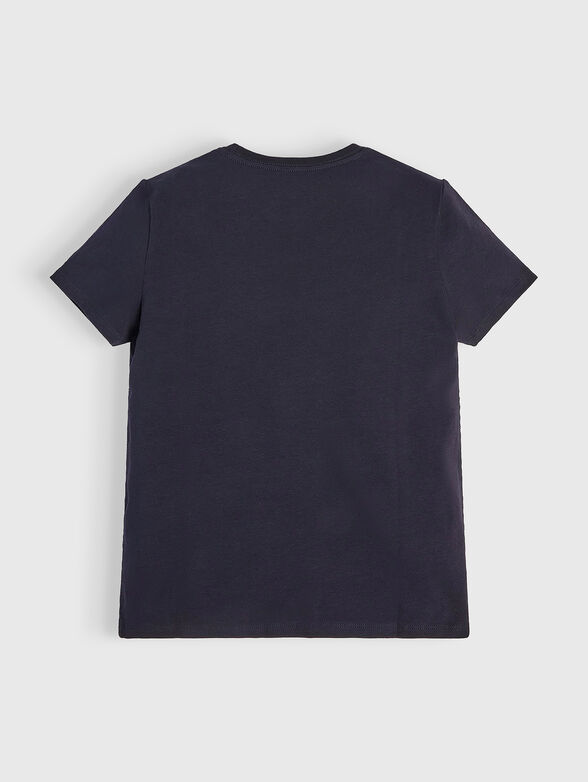MINI ME dark blue t-shirt with glitter logo - 2