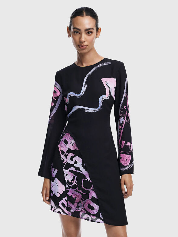 DANGERBLACK dress with accent print - 0