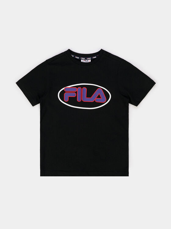 LAMIL Black cotton t-shirt - 1