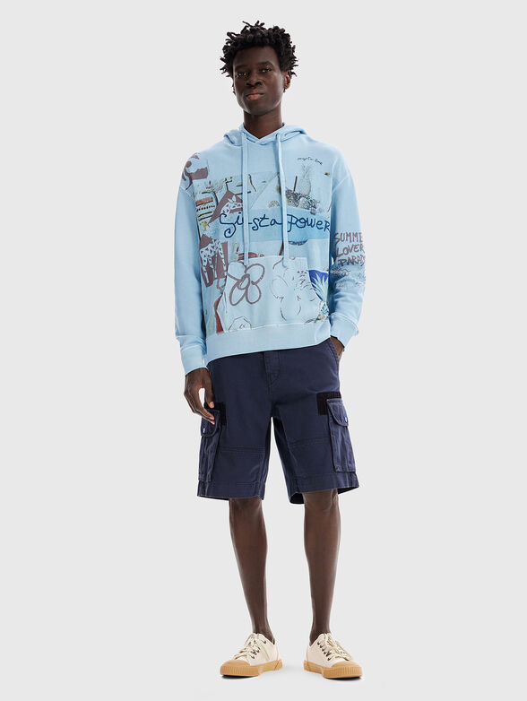 BAIRD sweatshirt with hood and print - 2