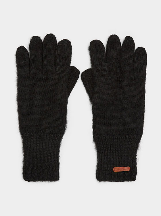 Μαύρα πλεκτά γάντια Sarah - 1
