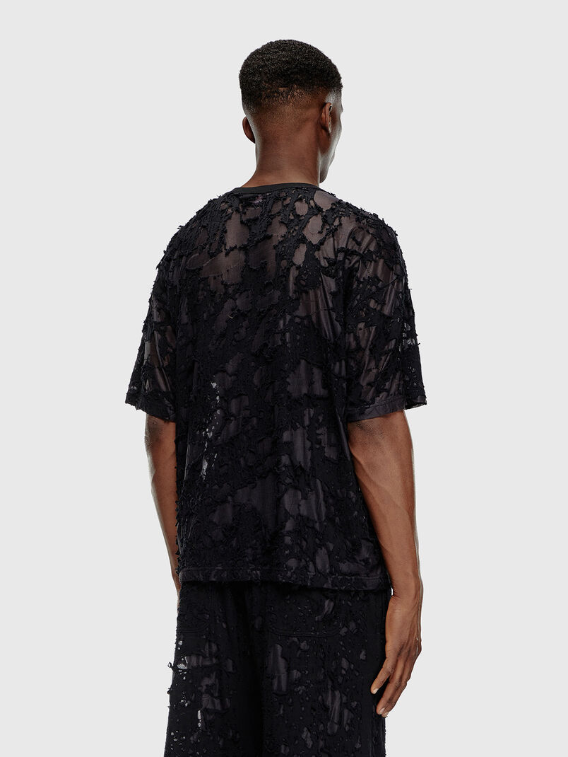 T-BOXT-Q3 T-shirt with shredded details - 3