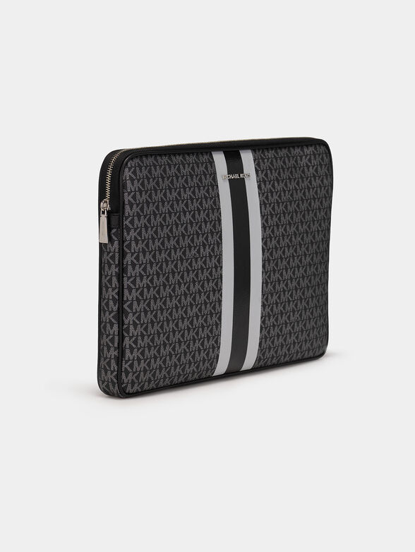 Laptop case with monogram logo print - 3