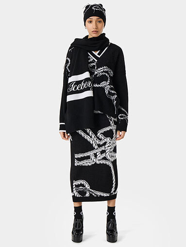 Knitted midi skirt - 4