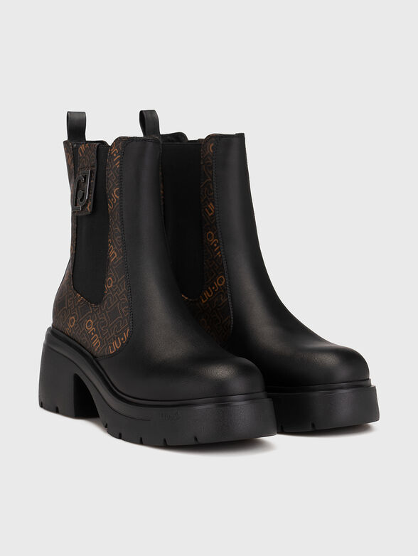 CARRIE 01 ankle boots with logo detail - 2