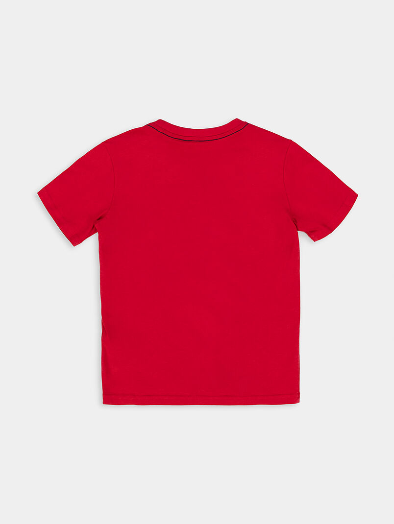 T-shirt with a triangular neon logo - 3