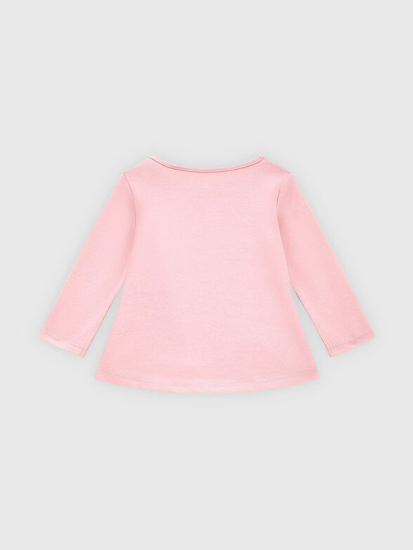 Contrast logo print blouse - 2