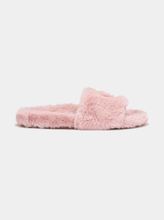 Black slippers SOFT 157 with logo - 1