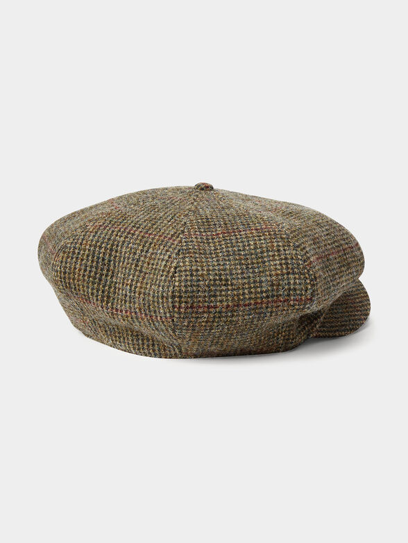 Newsboy cap with multicoloured pattern - 1