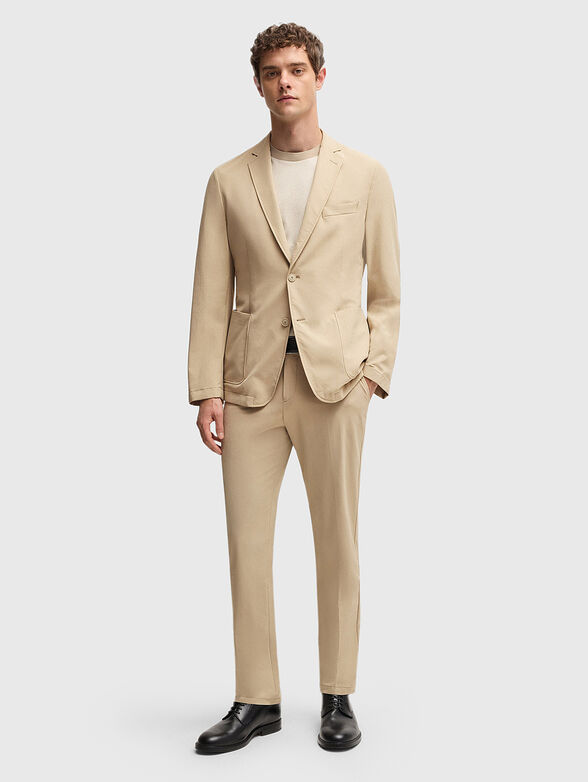 Slim jacket in beige color - 2