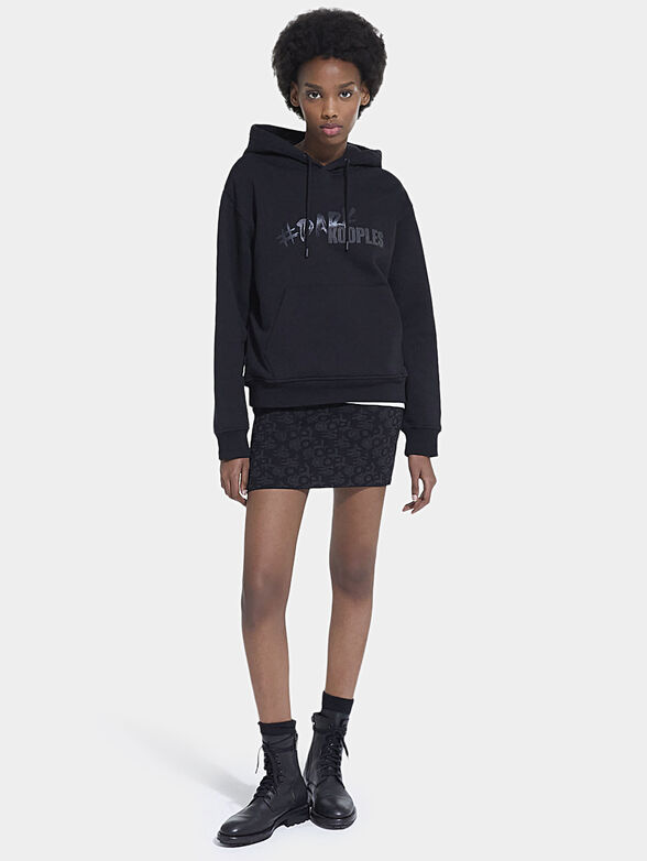 Hooded sweatshirt with logo print - 2