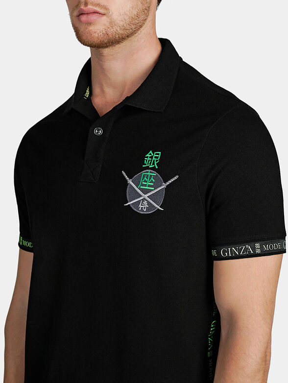 Black polo-shirt - 1