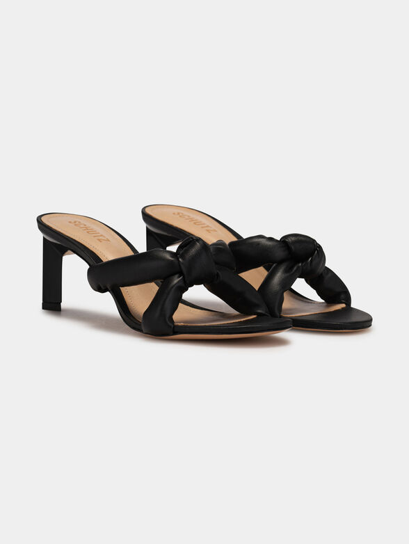 Black heeled sandals - 2