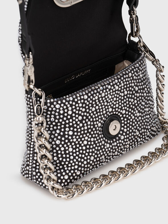 Crossbody bag with rhinestones - 6