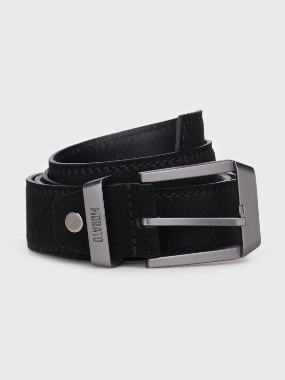 Black suede belt - 0