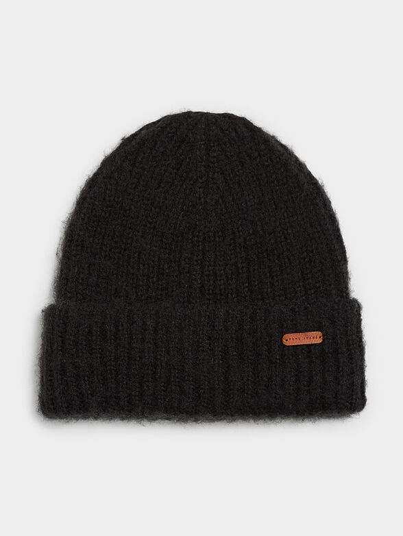 SARAH knitted black hat - 1