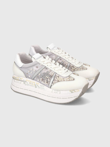 BETH sneakers with appliquéd beads - 4