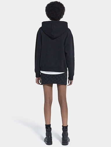 Hooded sweatshirt with logo print - 4