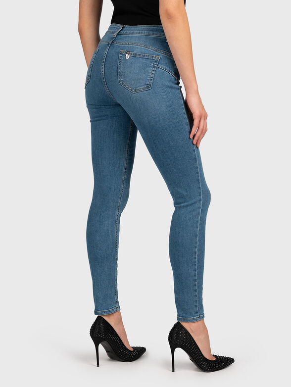 High-rise skinny jeans with logo detail - 2