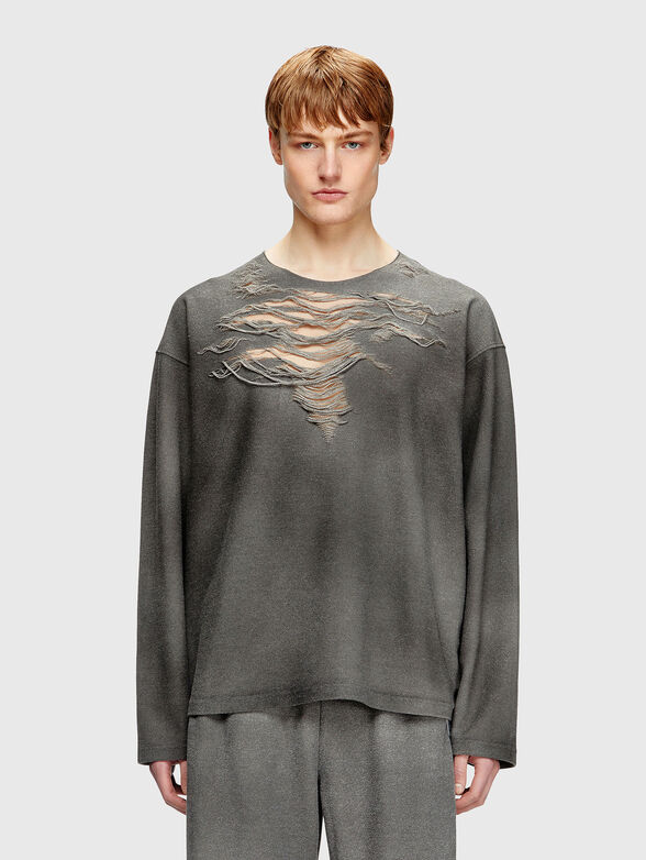 S-RUBEN sweatshirt with ribbed details - 1
