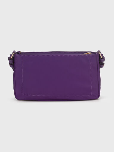 Purple crossbody bag with logo accent - 3