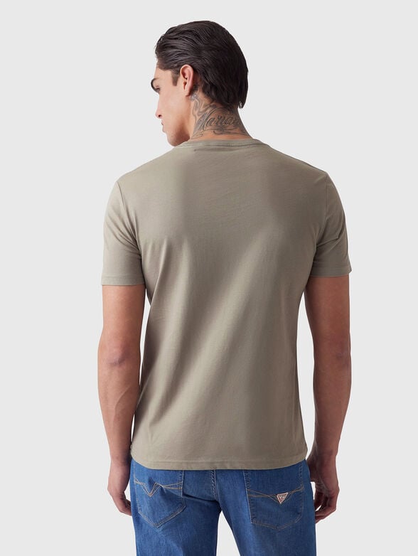 T-shirt in dark blue with logo  - 3