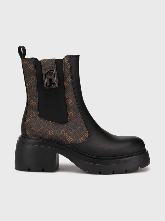 CARRIE 01 ankle boots with logo detail - 1