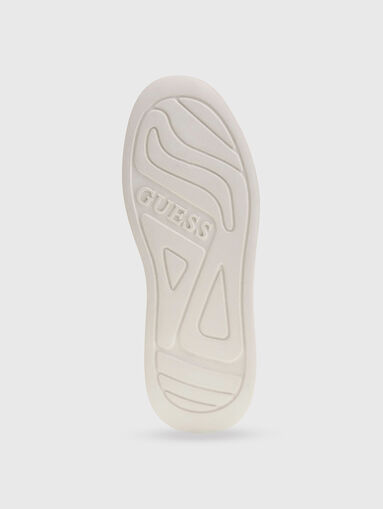 ELBINA genuine leather white sneakers - 4