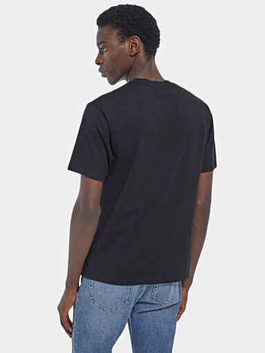 T-shirt in black color with logo print - 4