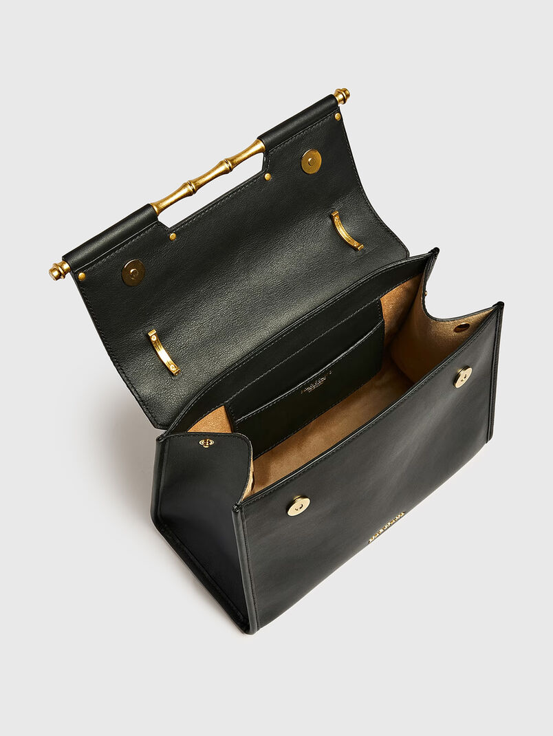 ALIA black leather bag with accent - 3