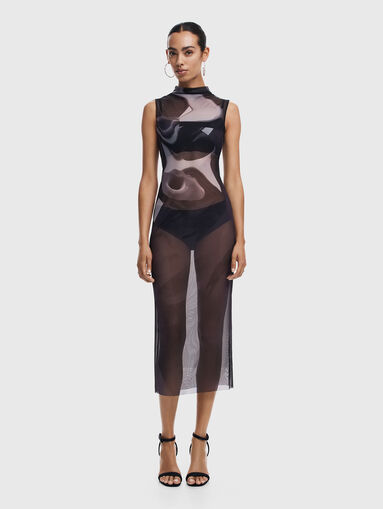 LINCOLN black dress with print - 3