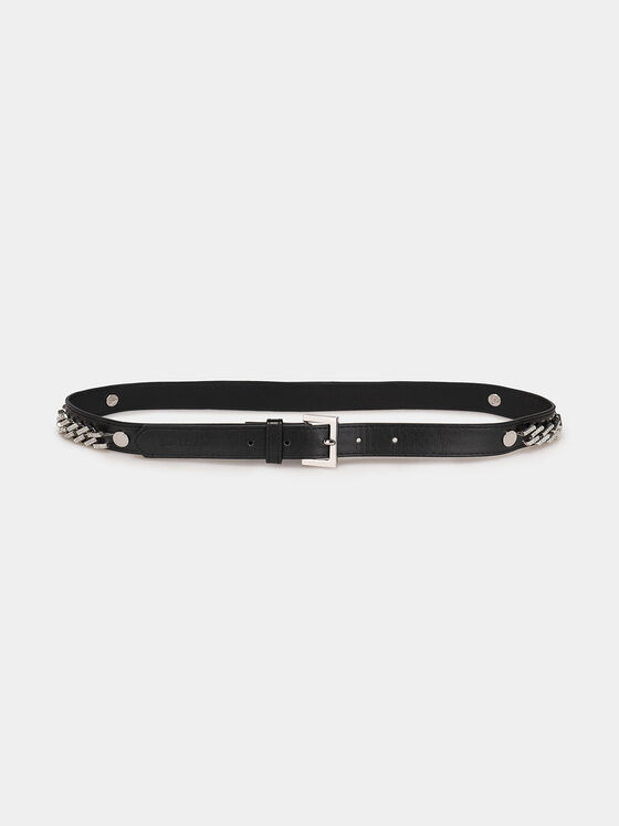 VICTOIRE black eco leather belt - 1